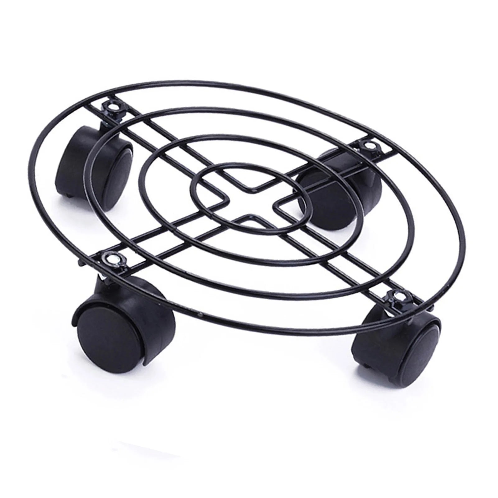 Heavy Duty Iron Potted Plant Stand Heavy Duty Iron Potted Plant Stand With Wheels Round Flower Pot Rack for Indoor Outdoor Qme