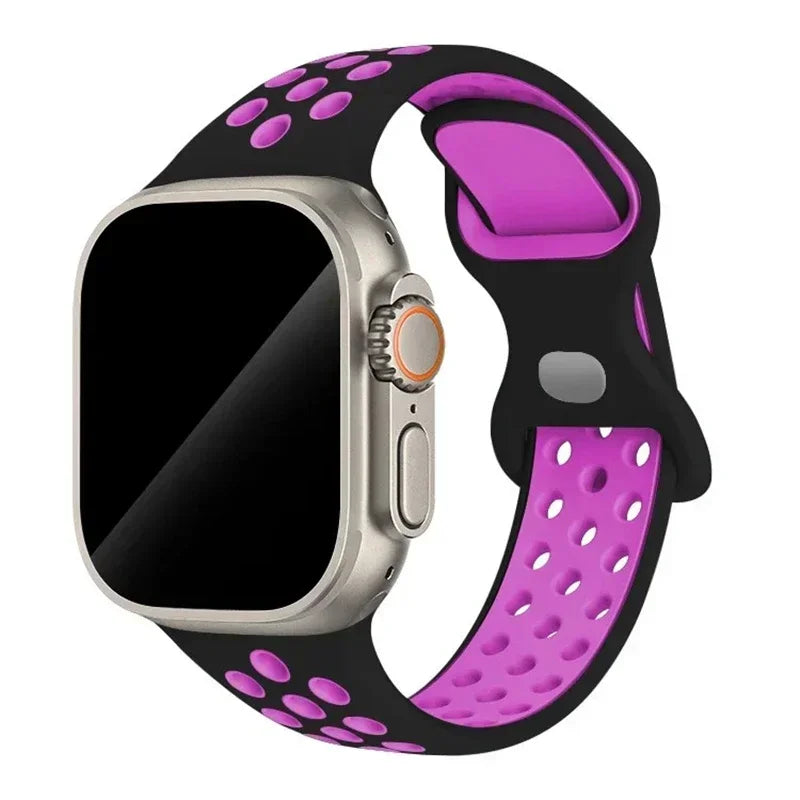 Silicone Strap Apple Watch Band Ultra 2 Sport Bracelet Iwatch Series