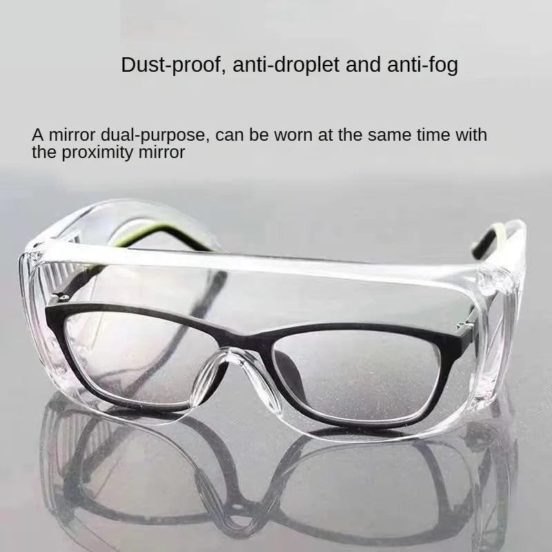 1PCS Industrial Safety Goggles Anti-Dust Windproof Anti-Splash Impact Resistant Protective Eyewear for Lab Work Qme