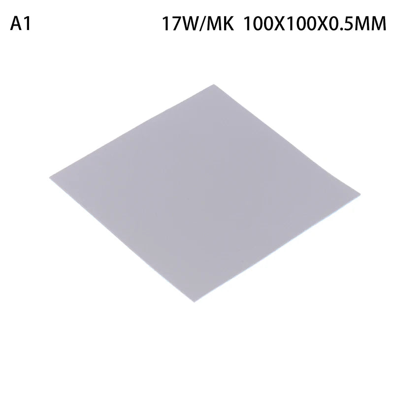 17W MK GPU CPU Heatsink Cooling Conductive Silicone Pad 100x100mm 0 5 Qme A1