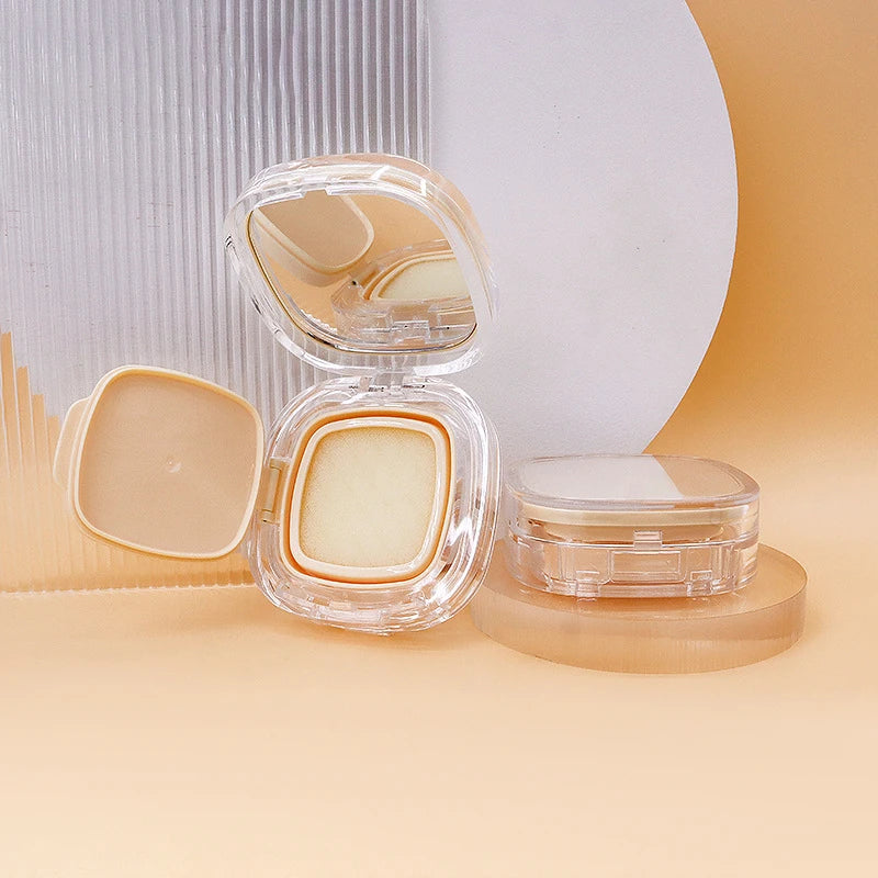 Empty Air Cushion Puff Box Mirror Sponge Portable Cosmetic Container Qme