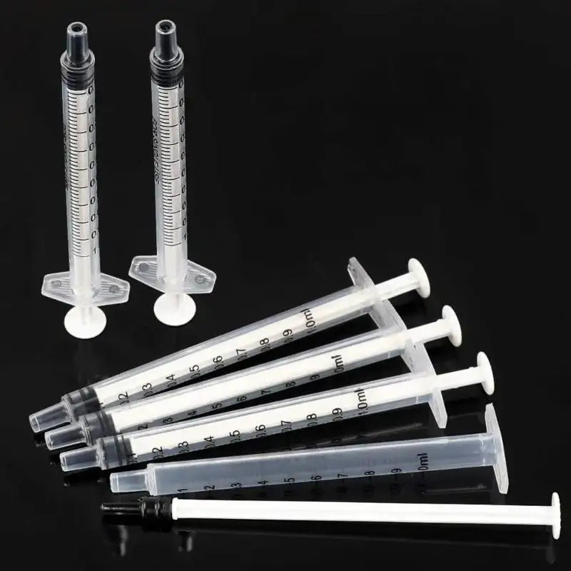 10-50Pcs 1ml Sterile Straight Mouth Plastic Syringe Individually Packed No Needle For Labs,Measuring Liquid,Feeding Pets Tools Qme