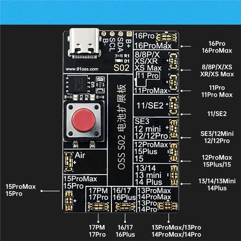 A02F-Expansion Board Battery For 8-17PM Battery Cycle Machine Professional Battery Tester Qme