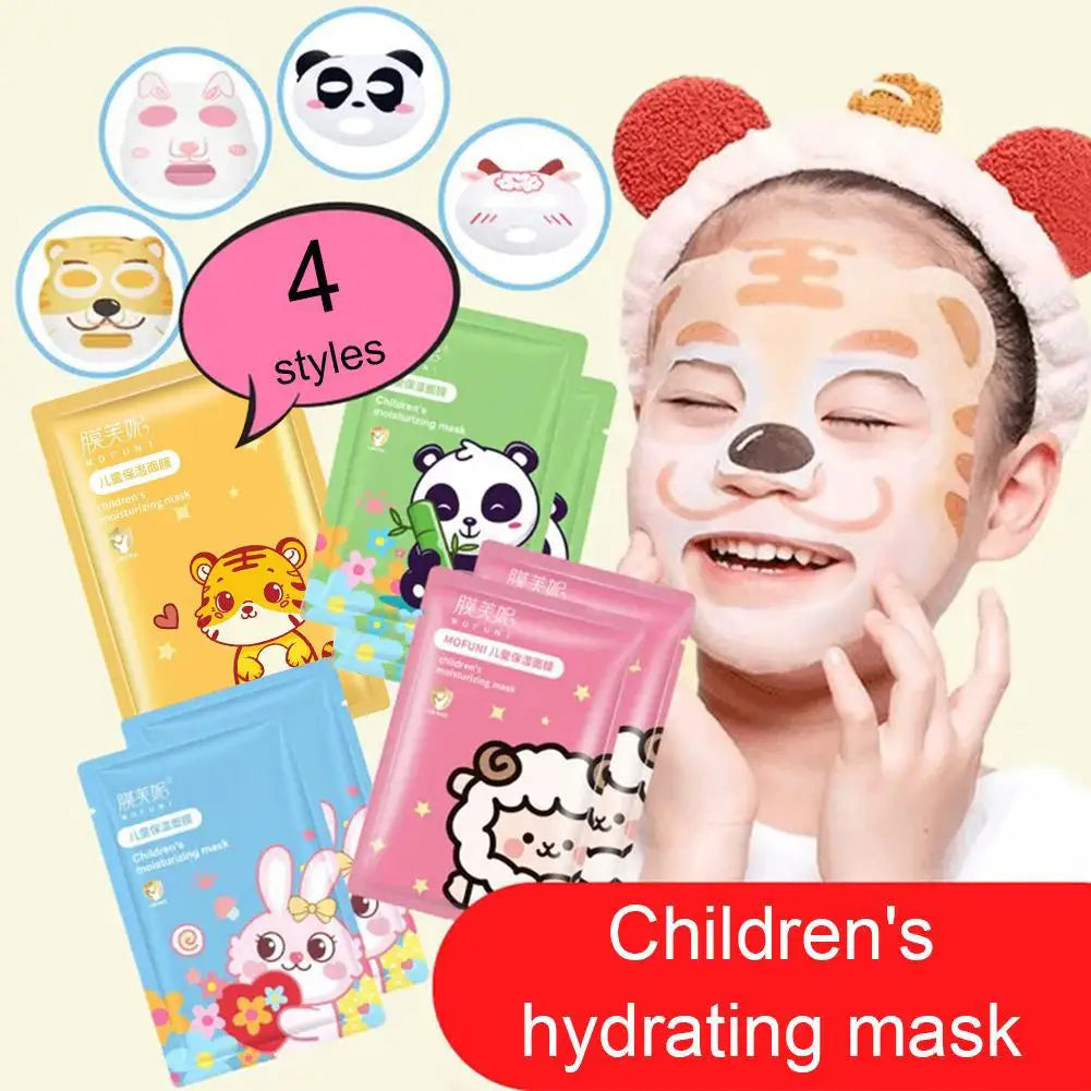 Animal Spa Masks Kids Facial Mask Gentle Hydrating Moisturizing Qme