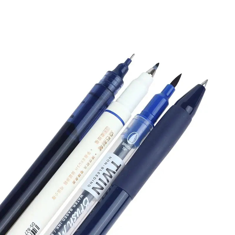 Vintage Luxury Pens Quick-dry Ink Smooth Writing Journal Pen Suitable Qme Blue