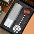Manual Coffee Grinder,Hand Coffee Maker&Coffee Bean Grinder,Hand Coffee Grinding Tool for FreshGrinding,Hand-Crank Coffee Maker Qme Silver 5StarSteel