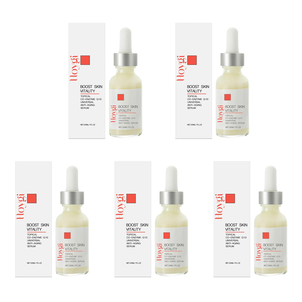 Face & Neck Firming Serum Deep Nourish Fade Fine Lines Lifting Tighten Skin Topical Co-Enzyme Q10 Universal Anti-Aging Serum Qme 5 x 30ml Boxed
