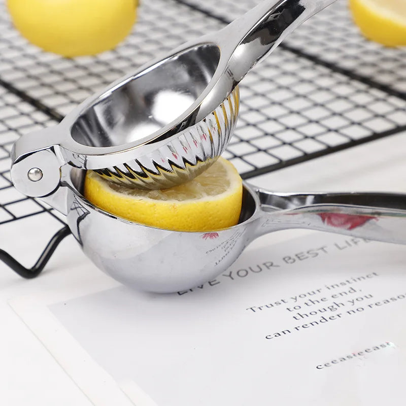 Premium Zinc Alloy Lemon Clip Juicer Manual Citrus Press Home Kitchen Qme