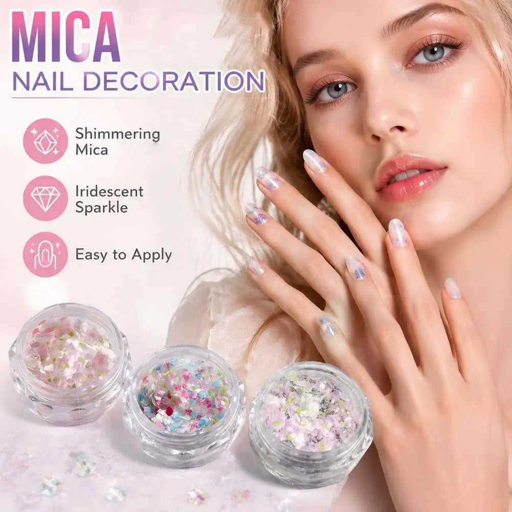 1 Box Colorful Nail Art Sequins Ultra-thin Manicure Glitter Flakes Qme