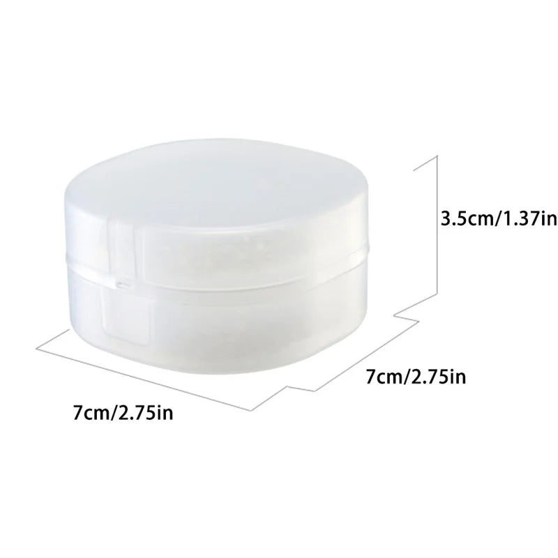 Wash Shower Home Bathroom Sealed Soap Case Container Plastic Travel Qme Default Title