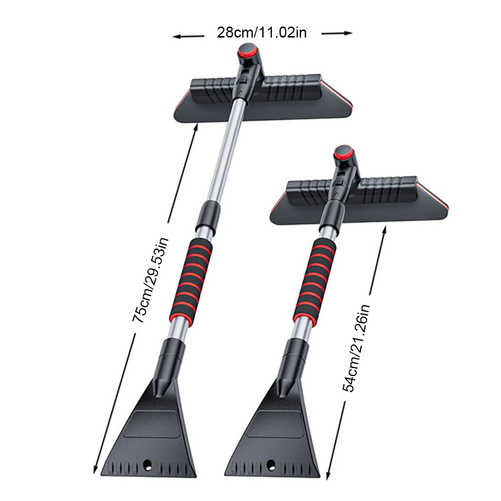 2 In 1 Car Snow Shovel Multifunctional Windshield Snow Remover Front Windshield Ice Scraping Defrost Broom Auto Cleaner Tool Qme