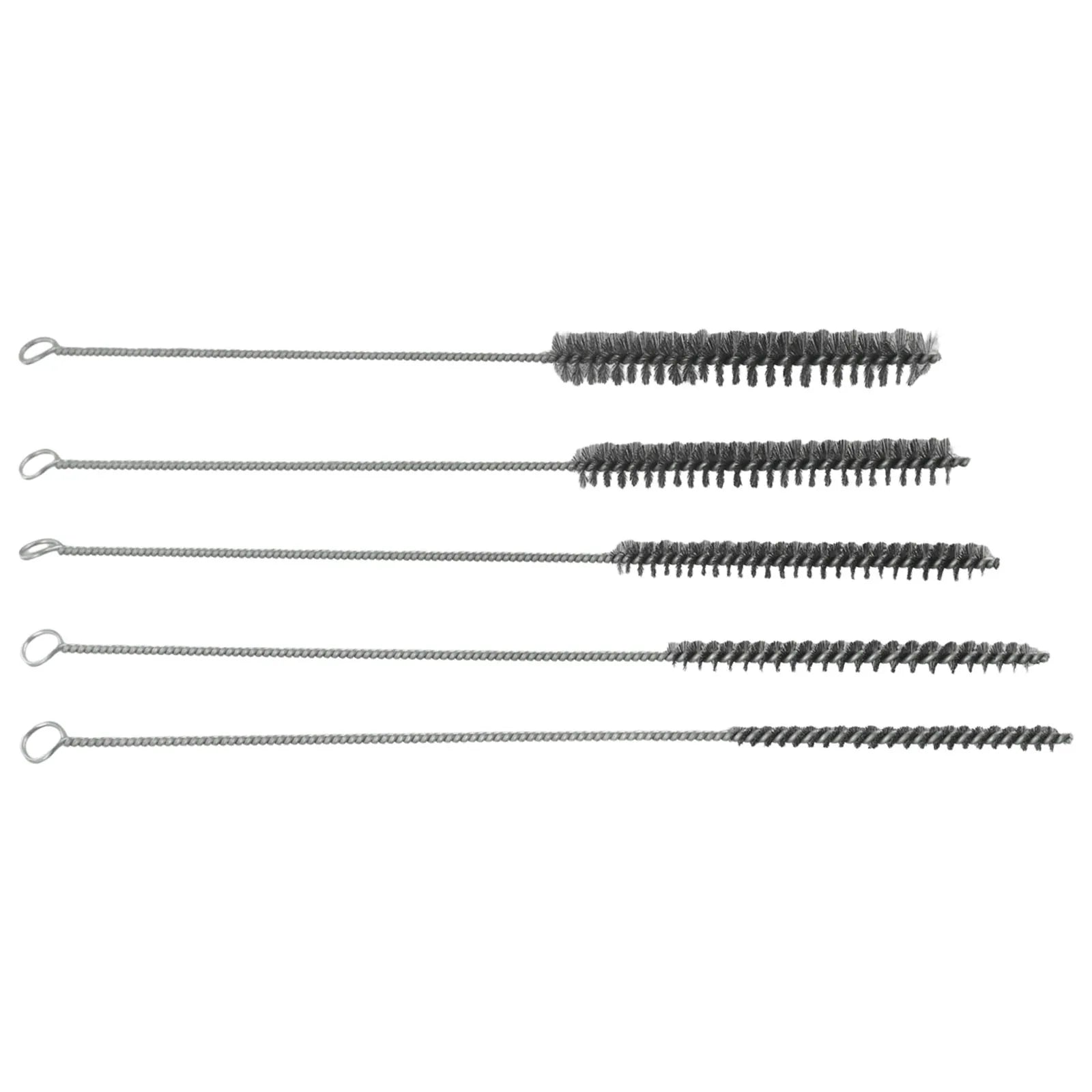 5/10pcs Cleaning Brushes Stainless Steels Brass Cylinder Wire Tube Pipe Cleaning Brushs For Power Drill Descaling Rust Removal Qme