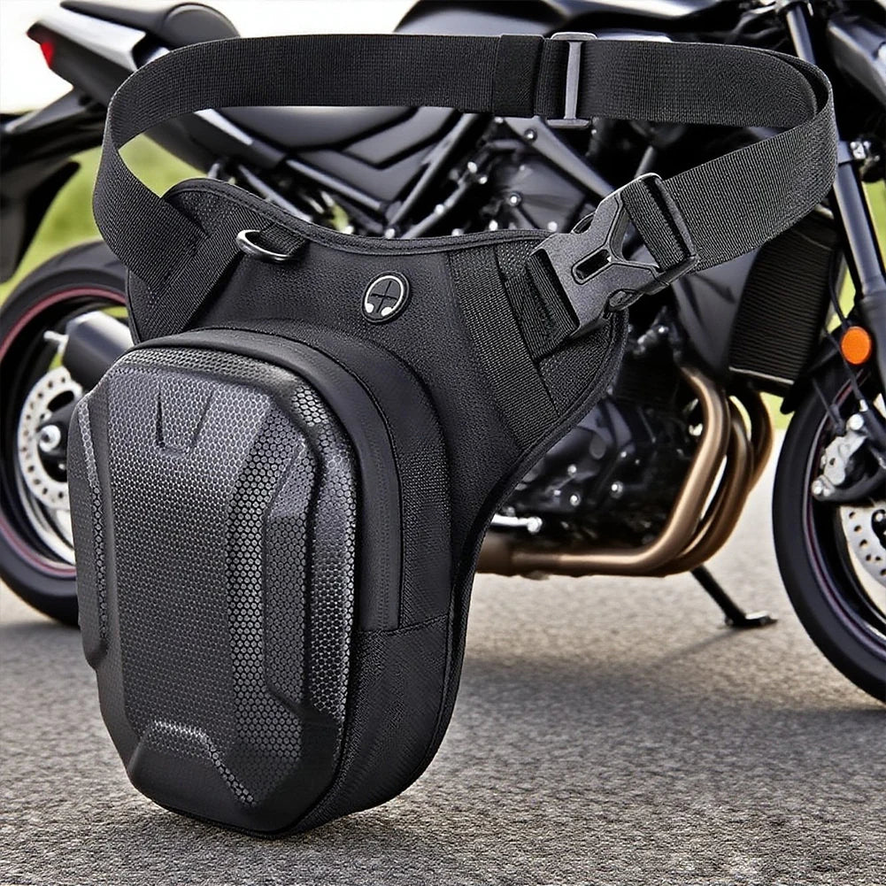 Motorcycle Waist Pack with Multi Pockets Drop Leg Pack Motorcycle Chest Bag Multifunctional Leg Pouch for Cycling Hiking Camping Qme
