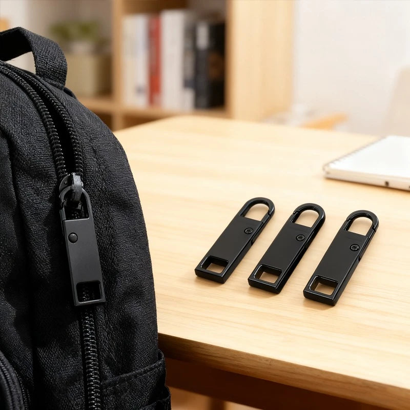 Zipper Handle Mend Fixer Tab Metal Zipper Pull Replacement for Luggage Clothing Jackets Boots Qme