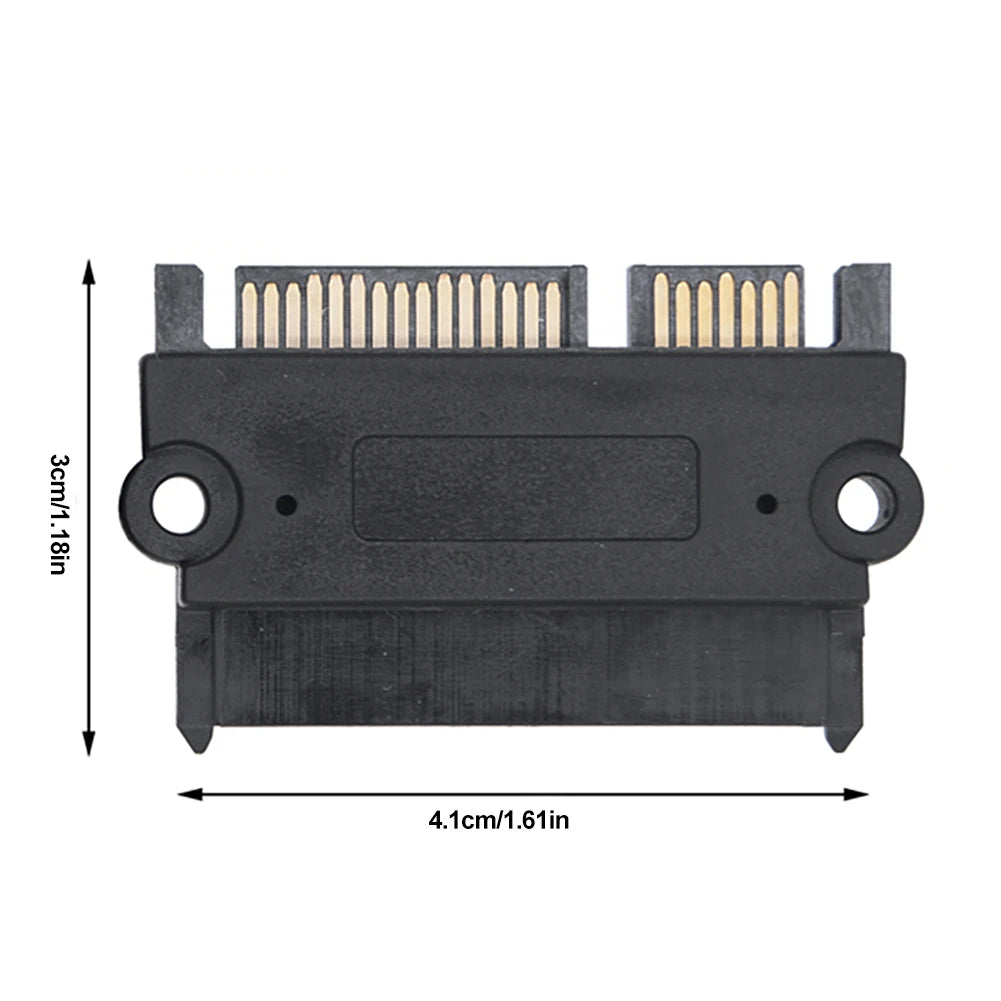 10-1PCS SATA Male To Female Power Data Converter 22Pin Power Data Adapter SATA To SATA Converter Qme