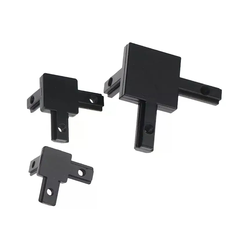 4Pcs Black 3 Way End Angle Bracket Connectors For Europe 1515 2020 National 3030 Standard Aluminium Extrusion Profile Sockets Qme