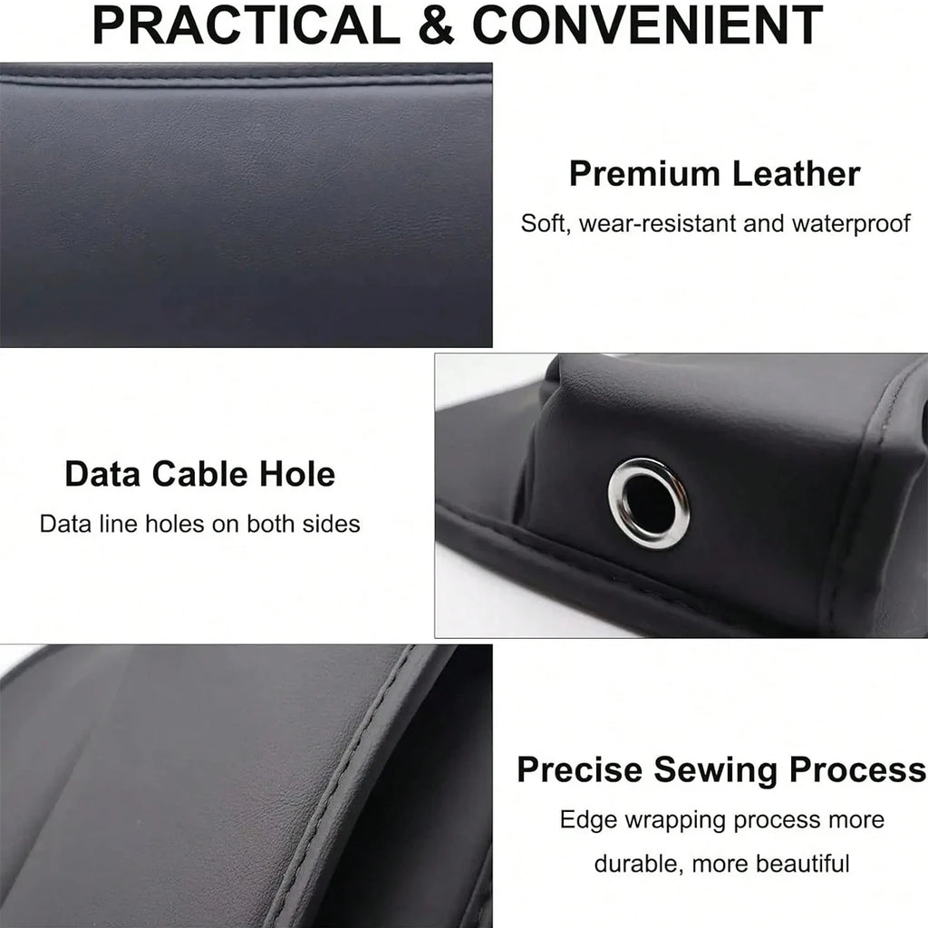 Car Seat Gap Filling Material Leather Storage Box Cup Holder Qme