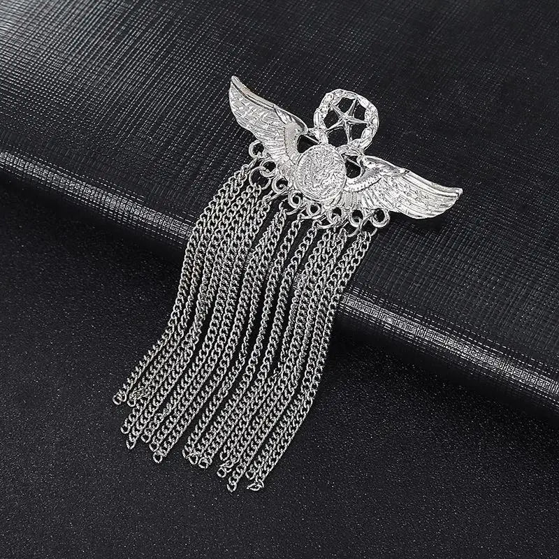 Tassel Brooches For Women Men Pin Party Casual Lapel Pins Accessory Gift Suit Tassel Brooches Jewelry Qme style 6