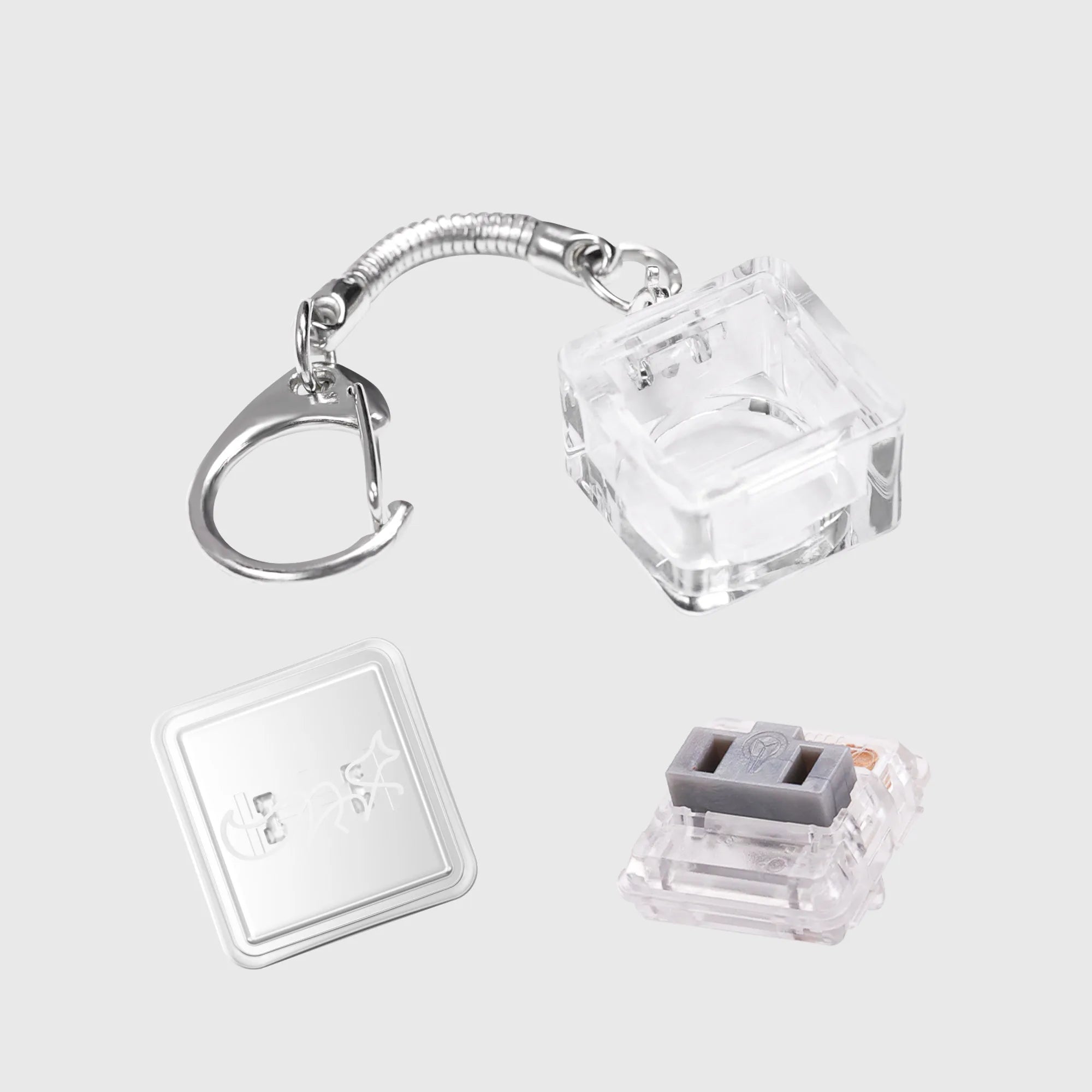 1 Pcs Finger Button Anti-stress Toys Acrylic Mechanical Keyboard Keycaps Office Decompression Calming Children Adults Unzip Toys Qme 1350D01-7