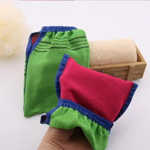 1PC Double-Sided Towel Korean Exfoliating Bath Washcloth Body Scrub Shower Towel For Adults Coarse Grain Towel Bath Supply Qme