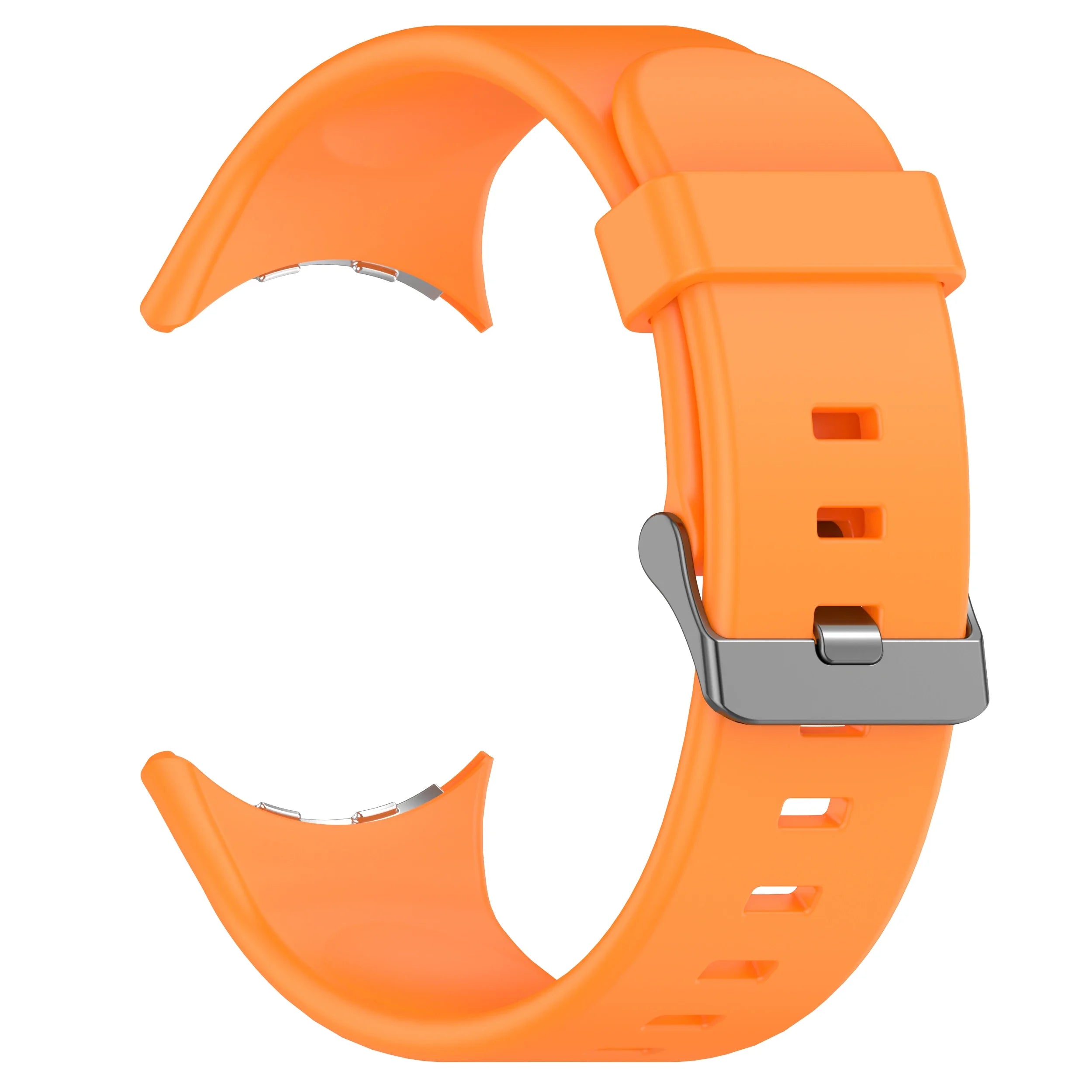 Silicone Strap for Google Pixel Watch 3 45mm Replacement Sport Bracelet Correa for Pixel Watch 3 Band Accessories Qme Orange Pixel Watch 3 45mm