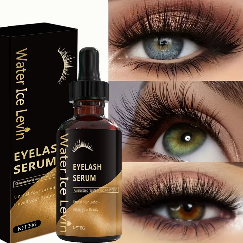 Eyelash Growth Serum - Guaranteed Results in 3-4 Weeks, Castor Oil & Collagen Formula for Longer, Thicker Lashes Qme