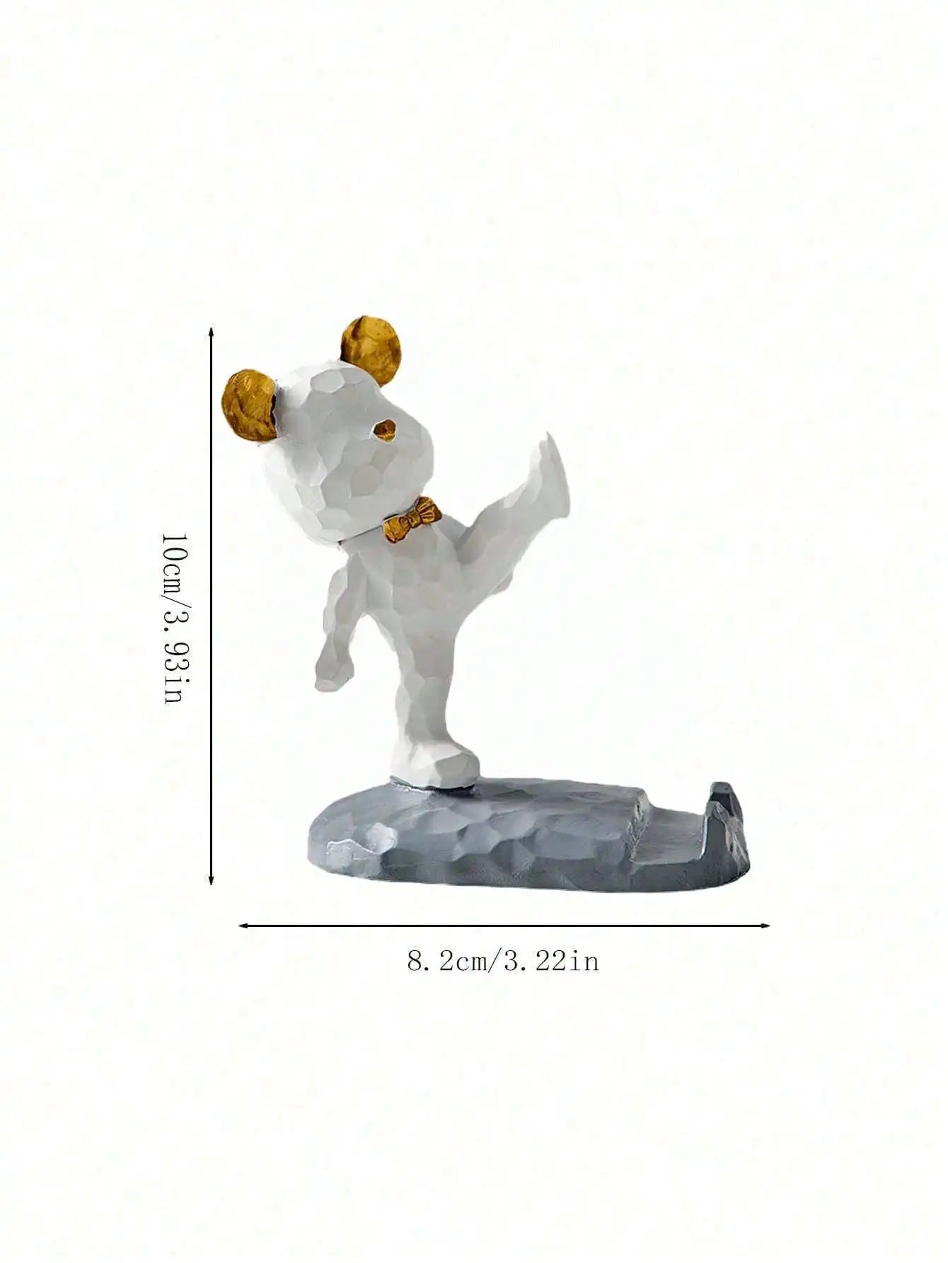 1 Cute Bear Shaped Phone Holder Decoration Compatible Mobile Phones Qme