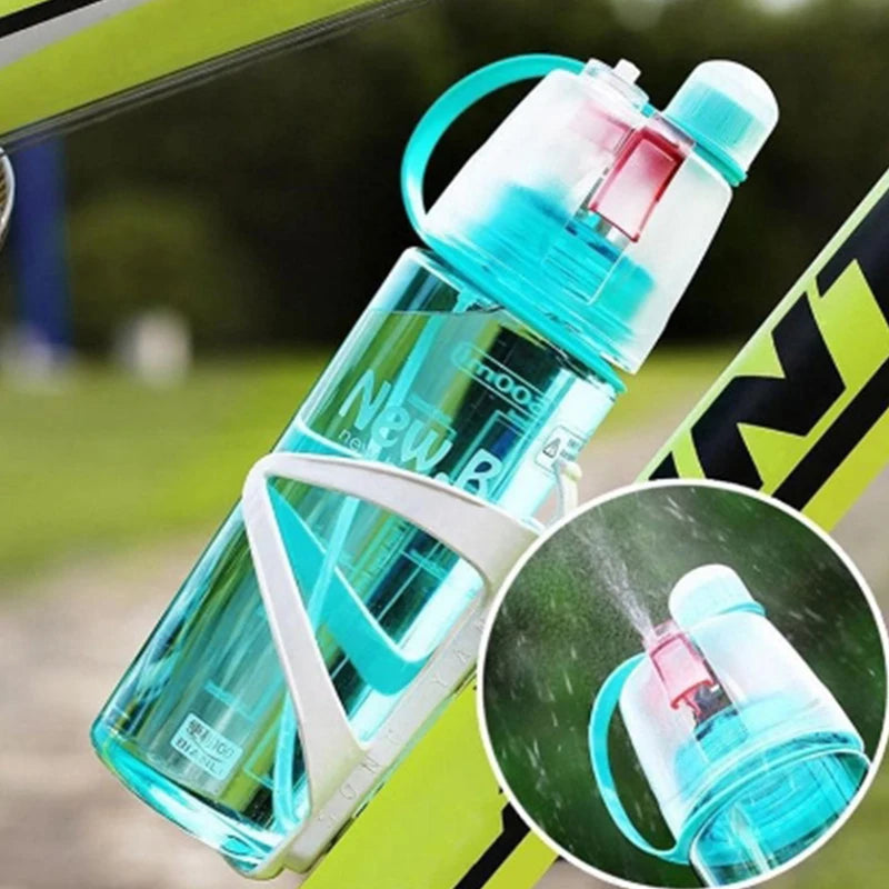 Sports Water Bottle Spray Cup Outdoor Portable Kettles Jug Large Qme