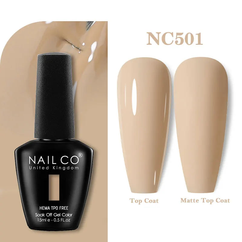 NAILCO Coat Base Gel Nail Polish Nails Art Semi Permanent Lacquer