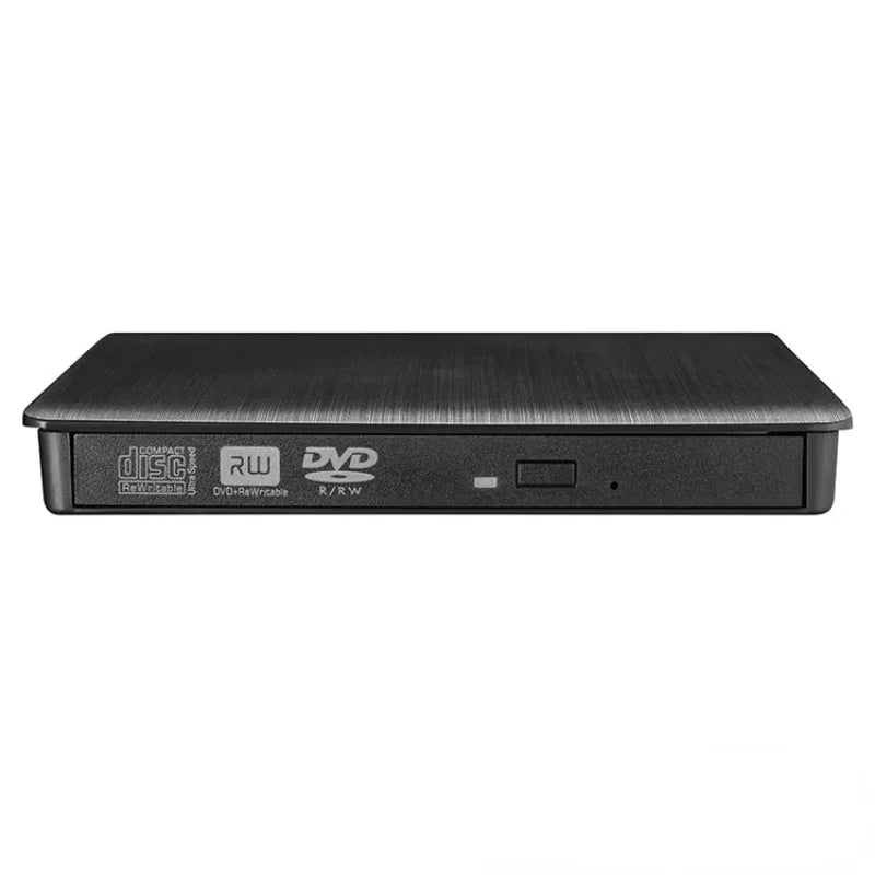 Brushed USB 3.0 DVD-ROM Optical Drive External Ultra-thin CD ROM Reader Desktop PC Notebook Tablet PC DVD Player Qme
