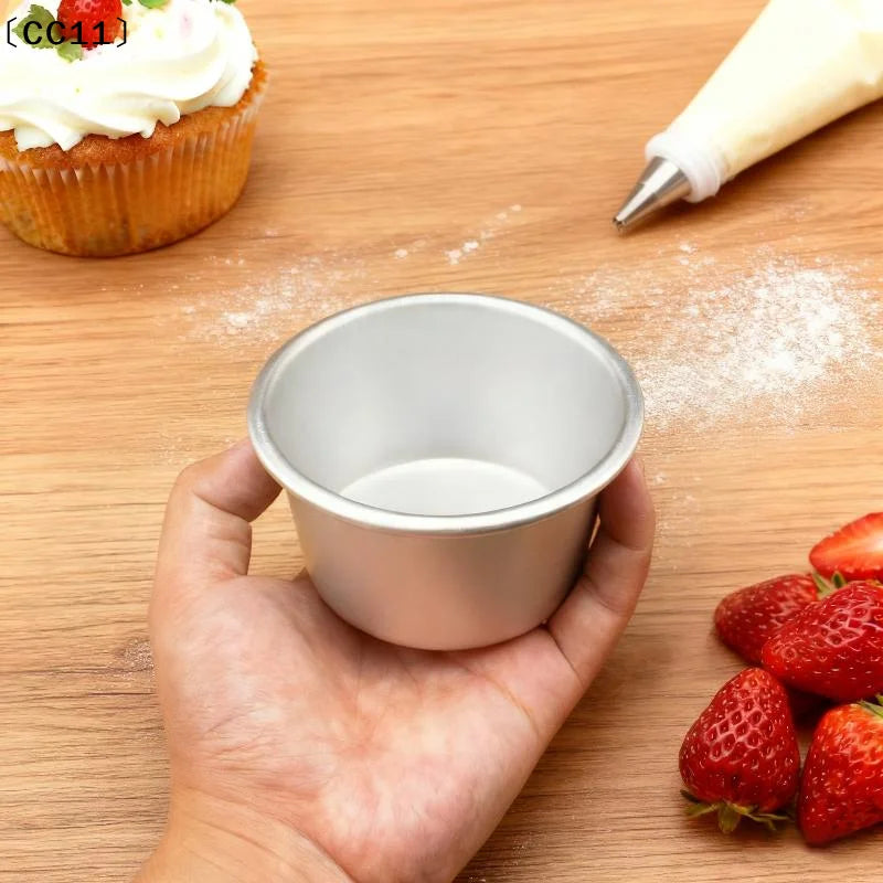 Cake Bake Pan Non-stick Round Tin Aluminum Alloy Mold Reusable Heavy Qme
