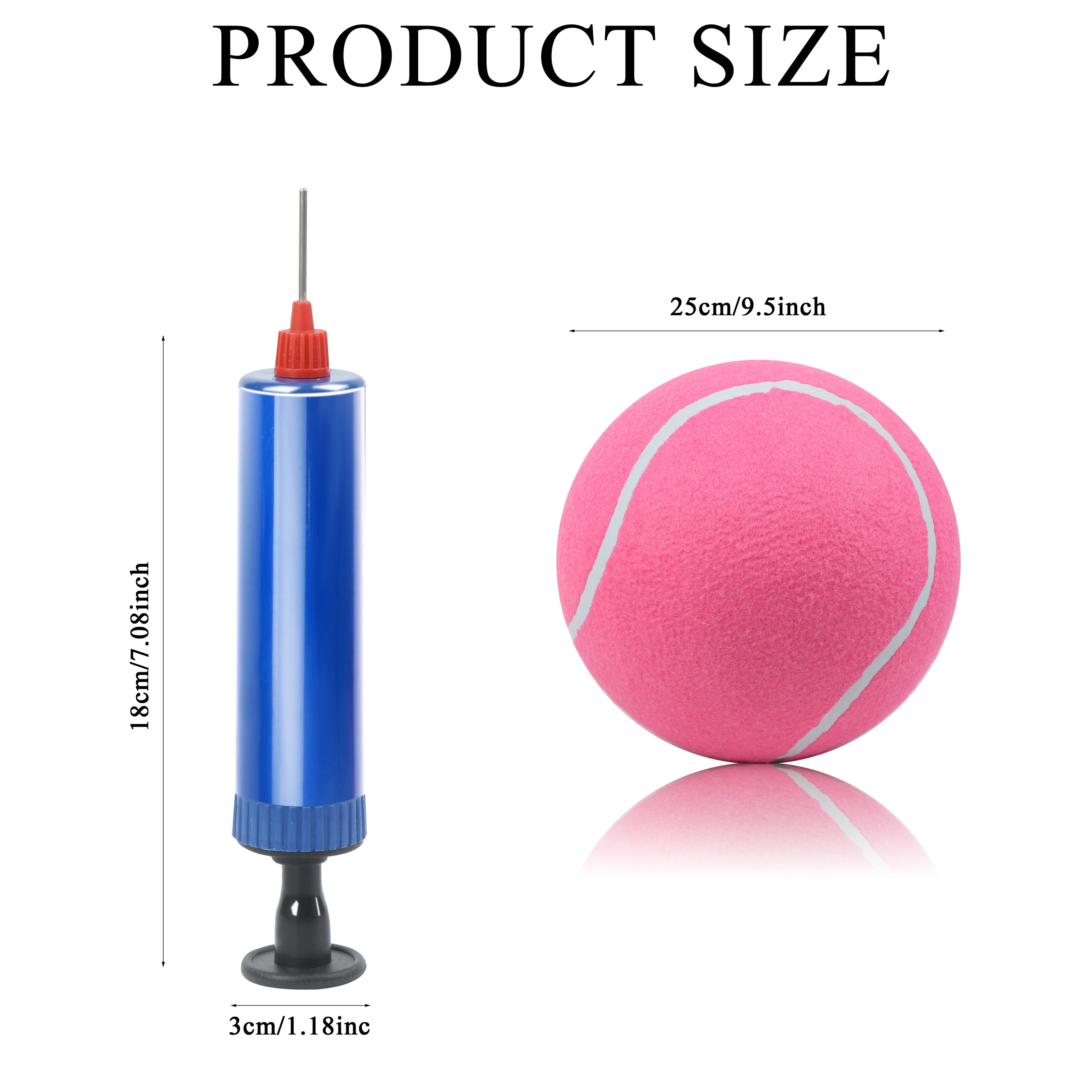 1 Pack Portable Air Pump Inflator for Dog Inflatable Tennis Balls Pet Toy Ball Hand Pump（without ball） Qme