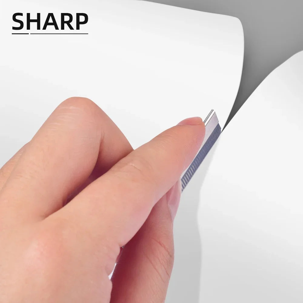 200pcs Microblading Eyebrow Knives Stainless Steel Eyebrow Trimmer Razor Blade for Permanent Makeup Brow Tattoo Beauty Tool Qme