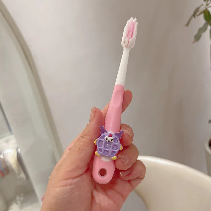 Hello Kitty Kuromi Cookie Soft-bristle Toothbrush Gum Tooth Care Qme 3