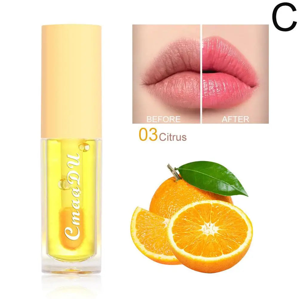 Fruit Flavored Discolored Lip Balm Jelly Magic Color Changing Lipstick Girl Moisturizing Nourishing Lasting Lip Gloss Glaze Care Qme C CN