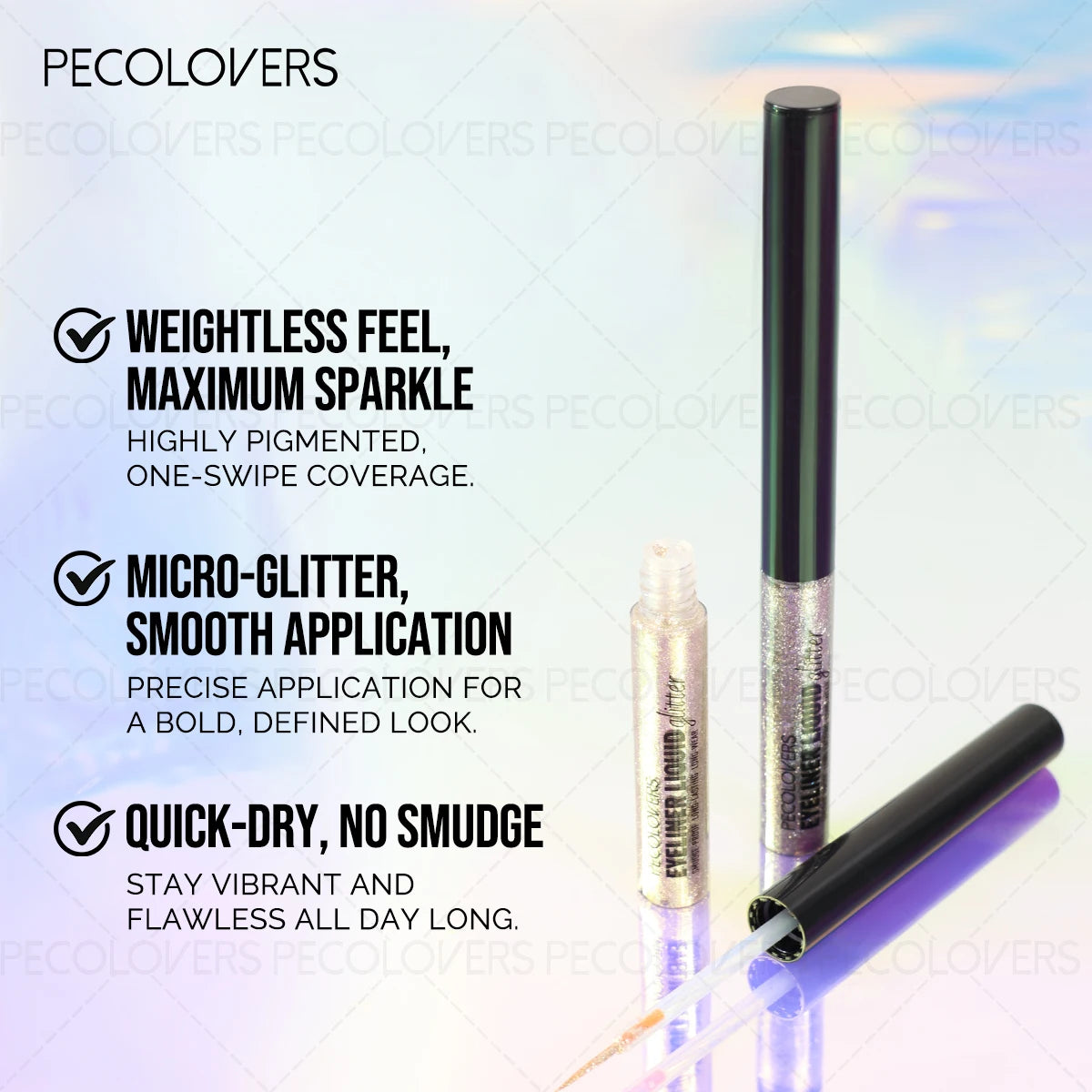 Highly Pigmented Liquid Eyeshadow Maximum Sparkle Eyeliner Qme