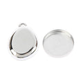 Colorful Portable Makeup Compact Empty Refillable Case Aluminum Tray Qme Silver