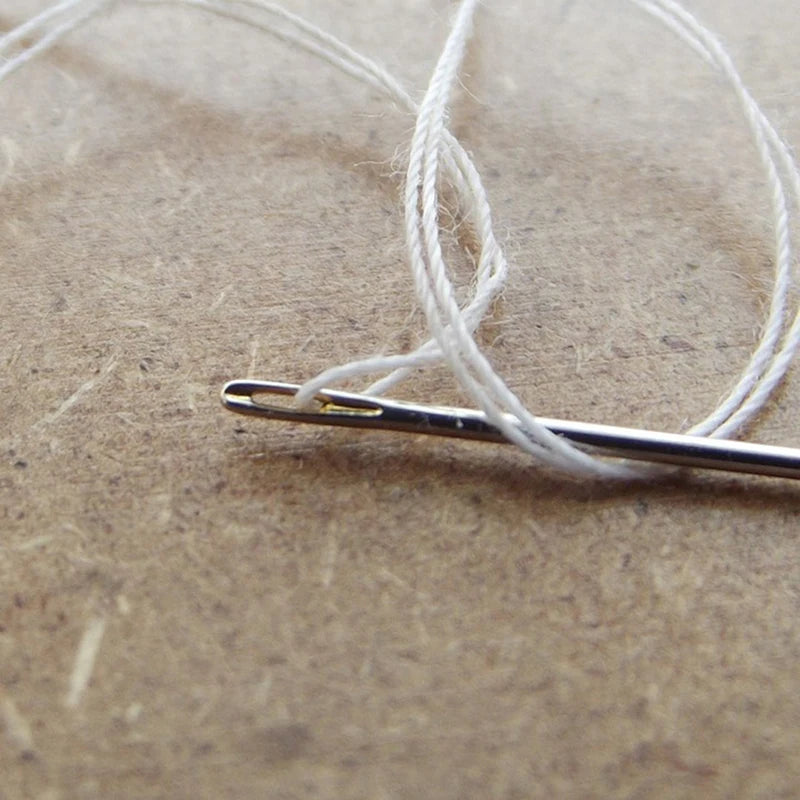 Large Eye Stitching Needles Sewing Handmade Leather Needle Steel Yarn Qme