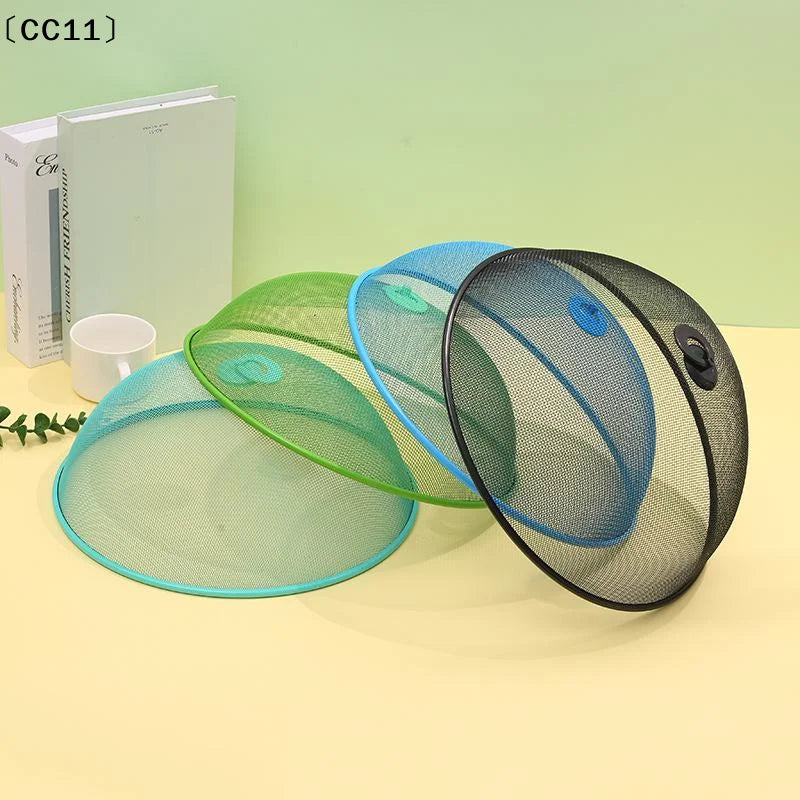 Mesh Food Cover Protective Round Shape Dish Lid Household Anti-flying Qme