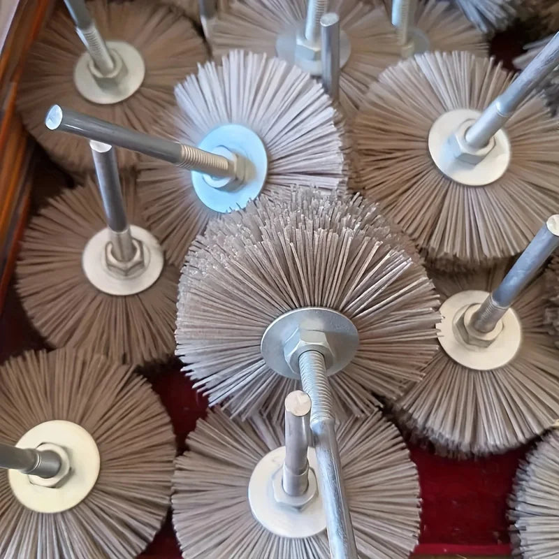 1 piece wire brush polishing wheel, nylon abrasive rotary tool, wood carving polishing accessories Qme