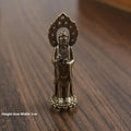 Buddha Guanyin Statue Bodhisattva Handicraft Buddhist Decor Desktop Qme Copper