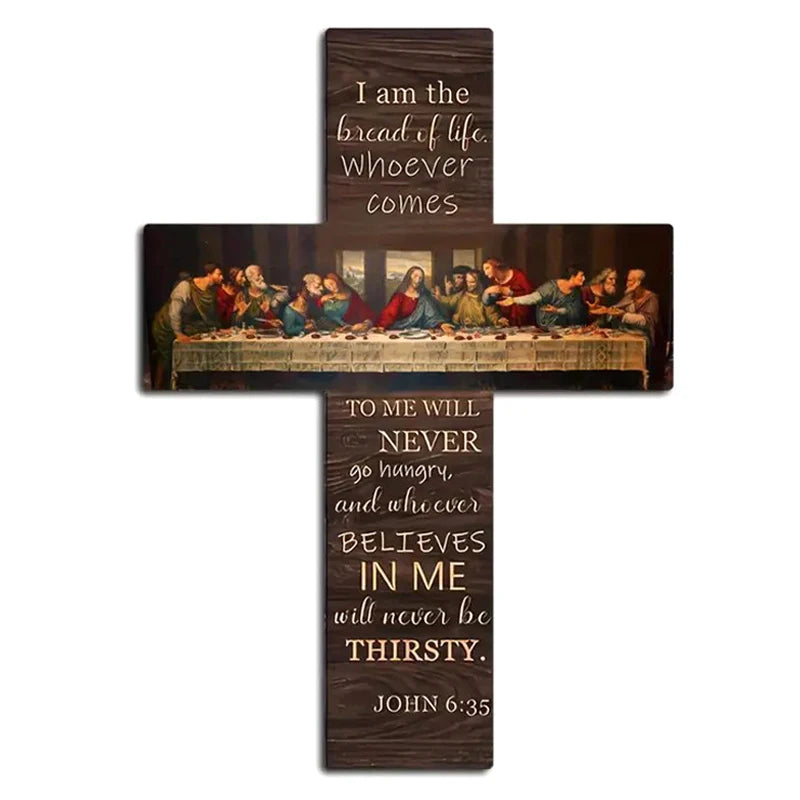 Home Decoration Pendant Wall Card Bible Scripture Hangingwooden Sign Qme