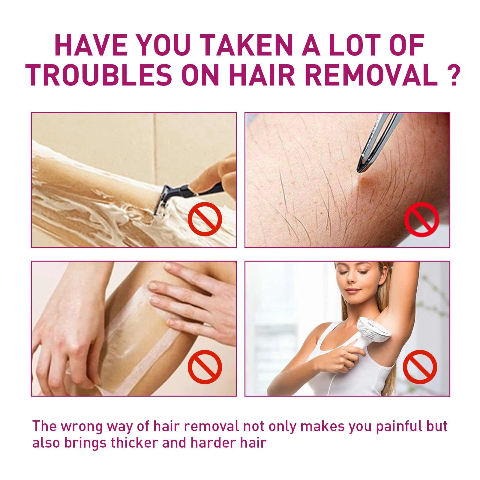 Body Hair Removal Cream Permanent Easy Fast Remove Arm Leg Private Qme