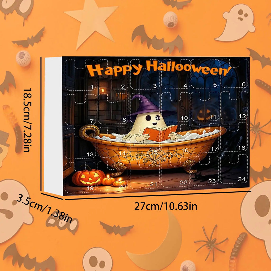 2025 Halloween Count Down Calendar Countdown 24 Keychain Pendants 2D Qme