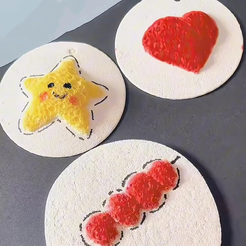 Magic 3D Art Drawing Paper Foam Texture Painting Puffy Educational Qme