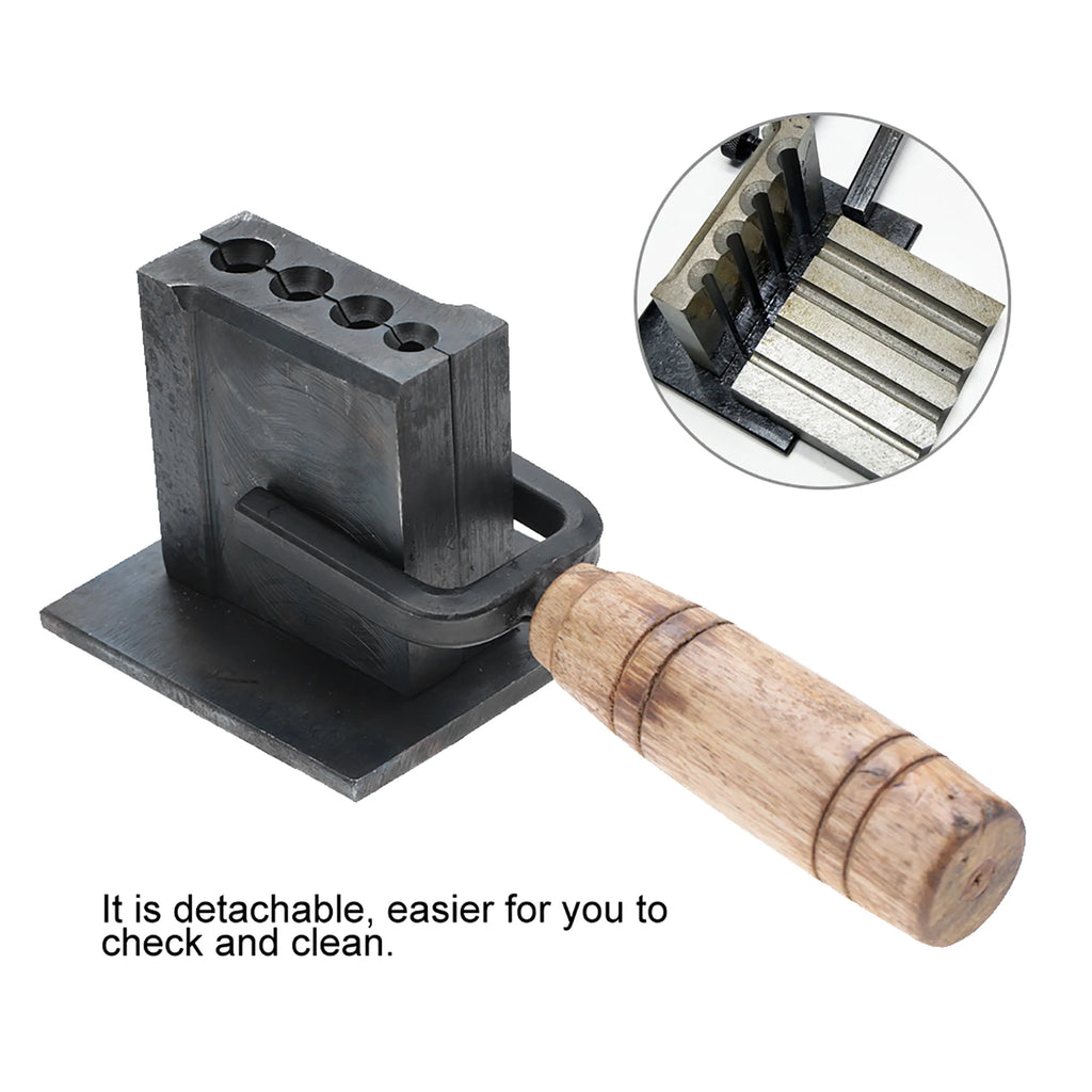 Jewelry Mold Jewelry Making Chisel Reversible Jewelry Ingot Mould Oil Mold Making Tools for Sheet Bar Gold Silver Casting Qme