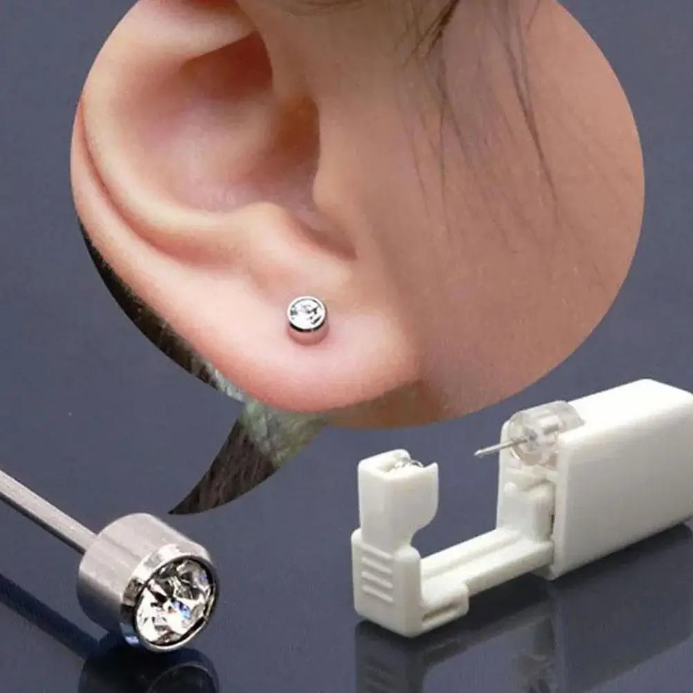 Safety Ear Piercing Gun Kit Disposable Disinfect Safety Nose Tool CLip Earring Piercer Body Piercing Jewelry Studs Machine X5D9 Qme