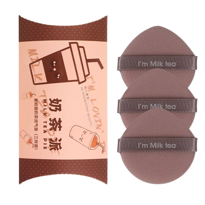 3/7Pcs Makeup Cosmetic Puff Makeup Sponge Soft Foundation Powder Sponge Puff Beauty Tools for Women Make Up Accessories Qme Coffee 3PCS Drop