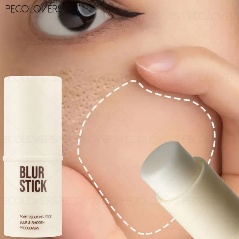 Invisible Pore Base Stick, Prep Base, Invisible Facial Pore Blemishes, Long-lasting and Natural, Waterproof, Facial Cosmetics Qme