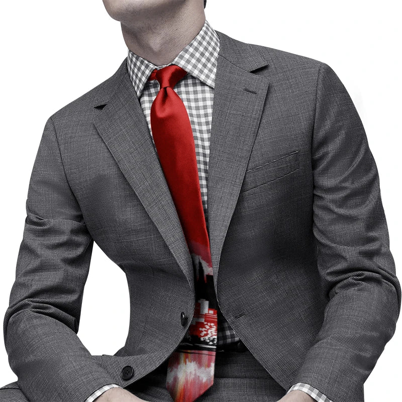 Classic Oil Painting High-quality Printing Novel Tie Personalized Qme